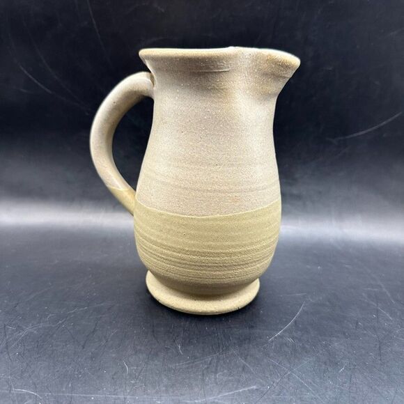 Leftwich Folk and Art Pottery NC Traditional Salt Glaze Pitcher Vintage 1999 - Picture 1 of 6